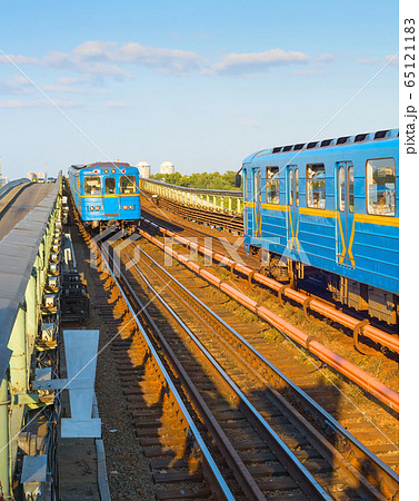 Kyiv metro underground train Ukraine 65121183