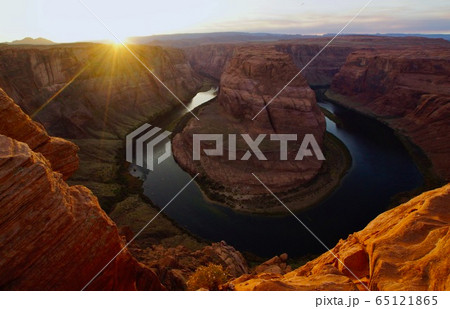ホースシュー・ベンド アメリカ アリゾナ州 ホースシュー・ベンド アメリカ アリゾナ州 65121865