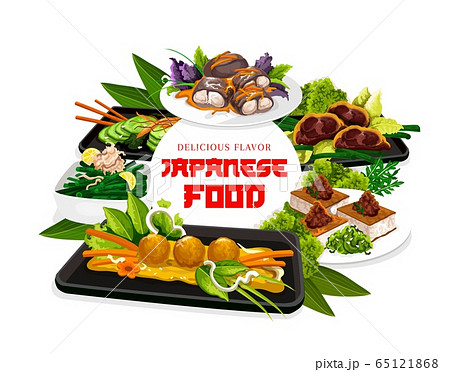 Japanese food traditional authentic cuisine dishes 65121868