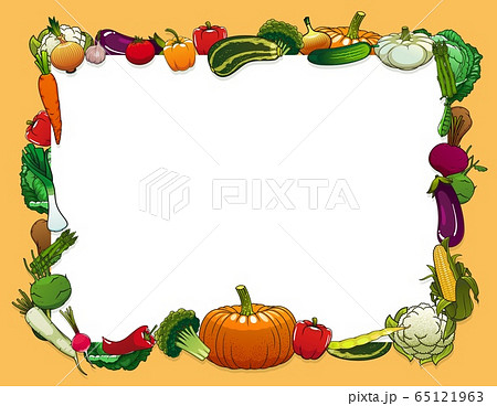 Vegetables and farm veggies frame 65121963