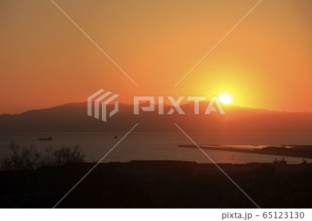 荒尾市 四山神社 夕景、 荒尾市 四山神社 夕景、 65123130