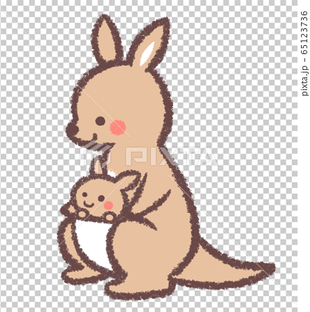 Kangaroo Parent And Child Stock Illustration