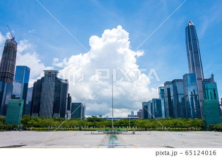 中国　深セン　市民広場　深圳市民中心 65124016