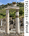 The ruins of the ancient antique city of Ephesus the library building of Celsus, the amphitheater temples and columns. Candidate for the UNESCO World Heritage List 65127241