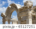 The ruins of the ancient antique city of Ephesus the library building of Celsus, the amphitheater temples and columns. Candidate for the UNESCO World Heritage List 65127251