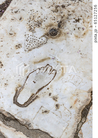 The ruins of the ancient antique city of Ephesus the library building of Celsus, the amphitheater temples and columns. Candidate for the UNESCO World Heritage List 65127256