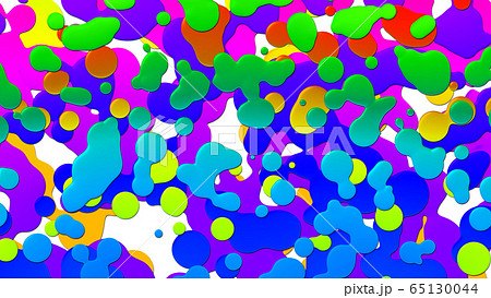 CGマーキュリー カラフルな液体背景 CGマーキュリー カラフルな液体背景 65130044