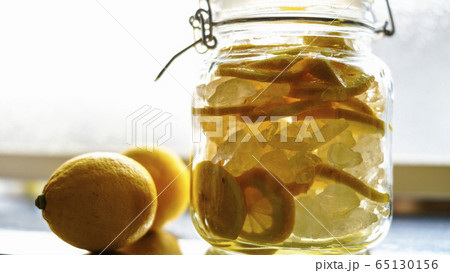 レモンの砂糖漬けの写真素材