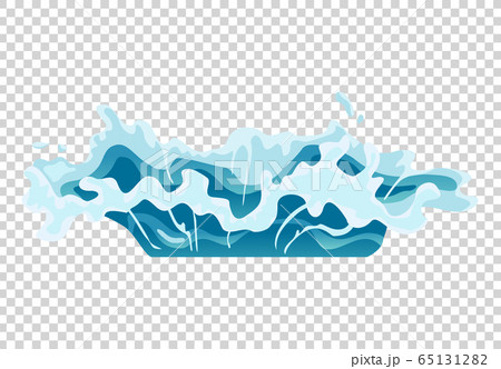 Water splash animation. Shock waves on... - Stock Illustration [65131282] -  PIXTA