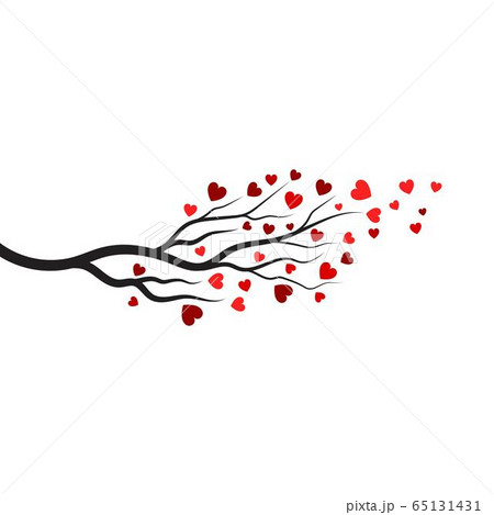 tree branch love vector ilustration design 65131431