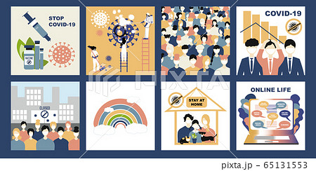 Coronavirus, concept set, pandemic impact in the Coronavirus, concept set, pandemic impact in the 65131553