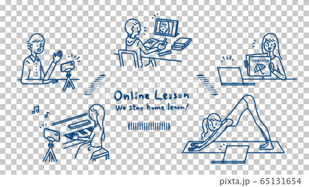 リモートで自宅からオンライン授業ができるレッスン色々 65131654