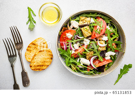 Eggplant salad with tomatoes Eggplant salad with tomatoes 65131853