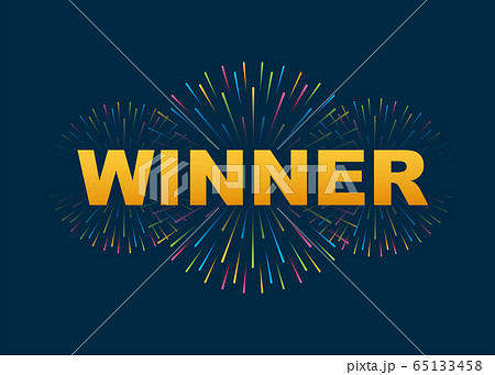 Winner banner. Template vector. Winner Congratulations banner. Vector stock illustration. Winner banner. Template vector. Winner Congratulations banner. Vector stock illustration. 65133458
