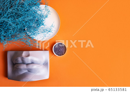 Plant, lavender, bottle and vase.  65133581