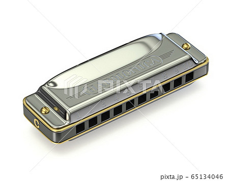 Diatonic Harmonica 3dのイラスト素材