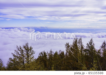 （静岡県）富士山富士宮口五合目の大雲海 65135500