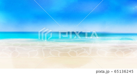 海 波 夏 背景のイラスト素材
