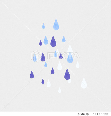 背景 梅雨 雫 水滴 つゆ しずく パターン デザイン かわいい ポップ Drop Materialのイラスト素材