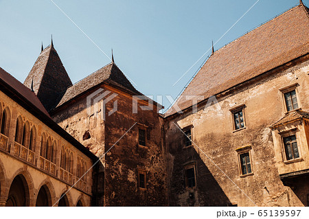 Medieval Corvin Castle (Hunyad Castle) in Hunedoara, Romania 65139597