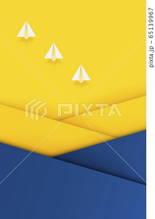 背景素材-紙飛行機-ペーパークラフト-バイカラー-レイヤードスタイル 背景素材-紙飛行機-ペーパークラフト-バイカラー-レイヤードスタイル 65139967