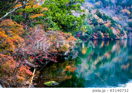 栃木県日光市 紅葉の湯ノ湖 65140732
