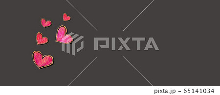 Appreciation theme with craft heart drawings Appreciation theme with craft heart drawings 65141034