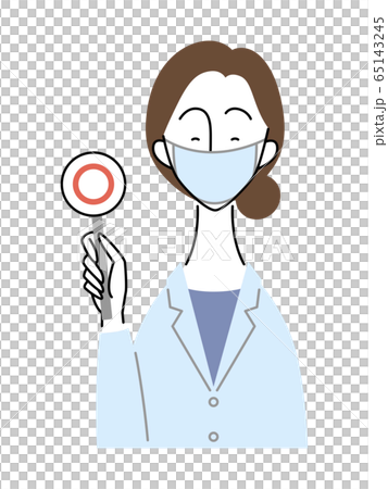 Female doctor with Maru's (correct answer) / wearing a mask 65143245