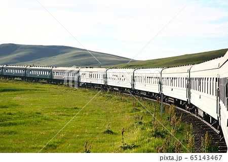 Trans-Siberian Railway from  beijing china  to ulaanbaatar  Mongolia 65143467
