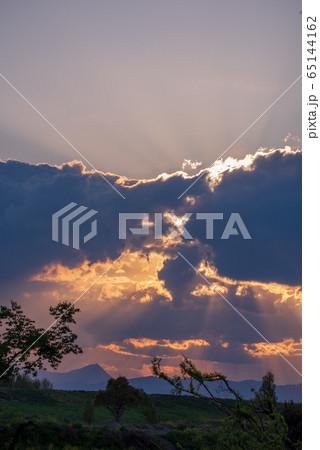 あかね空 夕景 秩父方面を望む あかね空 夕景 秩父方面を望む 65144162