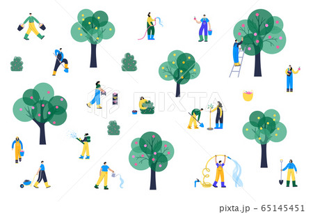 Garden work concept vector  Garden work concept vector  65145451