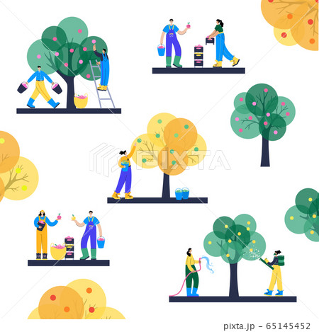 Garden work concept vector  Garden work concept vector  65145452