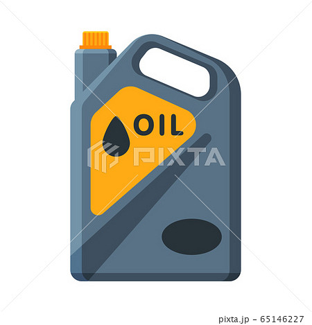 Oil Fuel Jerrycan, Plastic Canister for Gasoline Vector Illustration 65146227