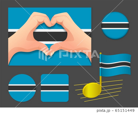 Botswana flag icon Botswana flag icon 65151449