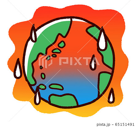 手書き風 地球温暖化のイラスト素材 65151491 Pixta