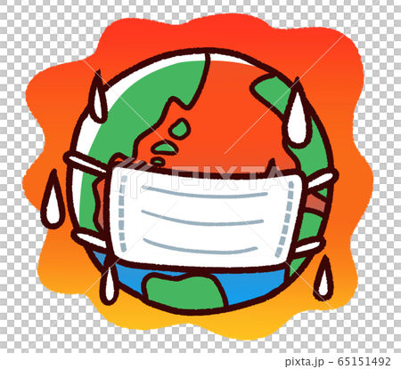 Global warming wearing a mask Global warming wearing a mask 65151492