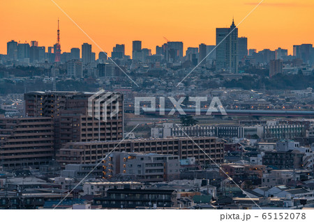《東京都》東京の夜明け・新しい一日 65152078