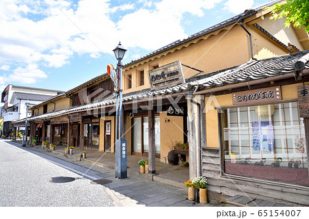 日田市豆田町風景　天領日田豆田町　御幸通り　九州の小京都 65154007