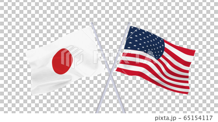 Japan US flag - Stock Illustration [65154117] - PIXTA