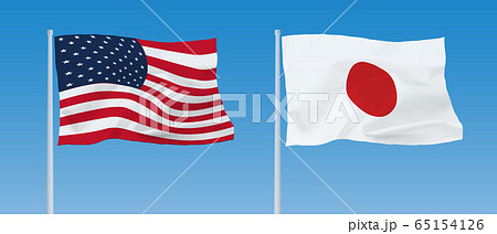 米日国旗 65154126