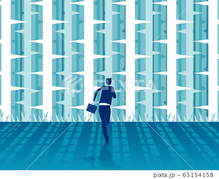 Business challenge. Conquering adversity concept 65154158