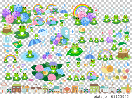 梅雨の季節のイラスト 65155945