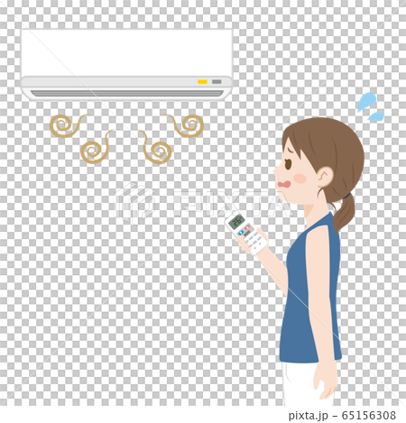 エアコンの異臭イラスト エアコンの異臭イラスト 65156308