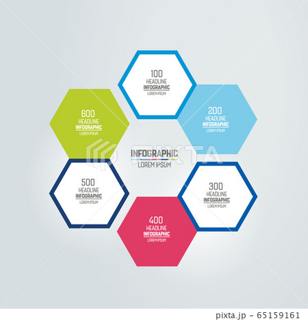 6 steps diagram, scheme, flowchart. Infographic element. 6 steps diagram, scheme, flowchart. Infographic element. 65159161