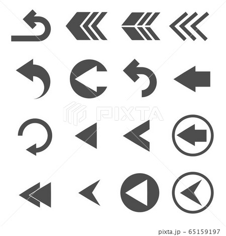 back arrow sign icons set vector back arrow sign icons set vector 65159197