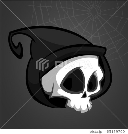 Cute cartoon grim reaper  65159700