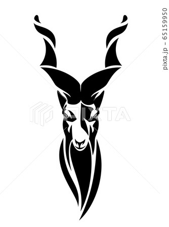 screw horn markhor mountain goat black and white vector head screw horn markhor mountain goat black and white vector head 65159950