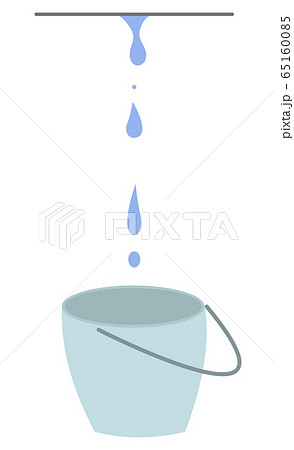 雨漏りのイラストのイラスト素材