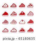 steak meat icons set vector 65160635