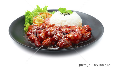Dakgangjeong Fried Chicken with Spicy and Sweet 65160712